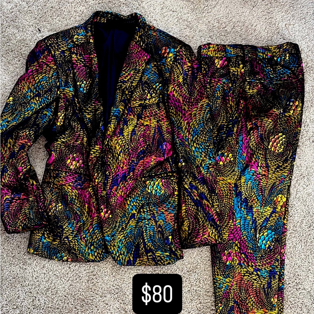 Multicolor Men's Suit